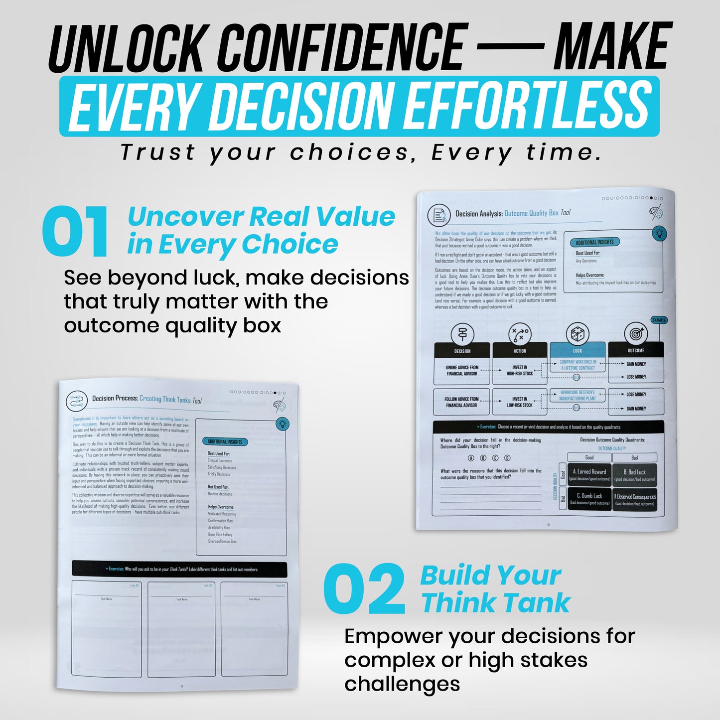 Decision/Shift – A Behavior Change Guide and Workbook and for Smarter Choices - Print Version: FREE SHIPPING