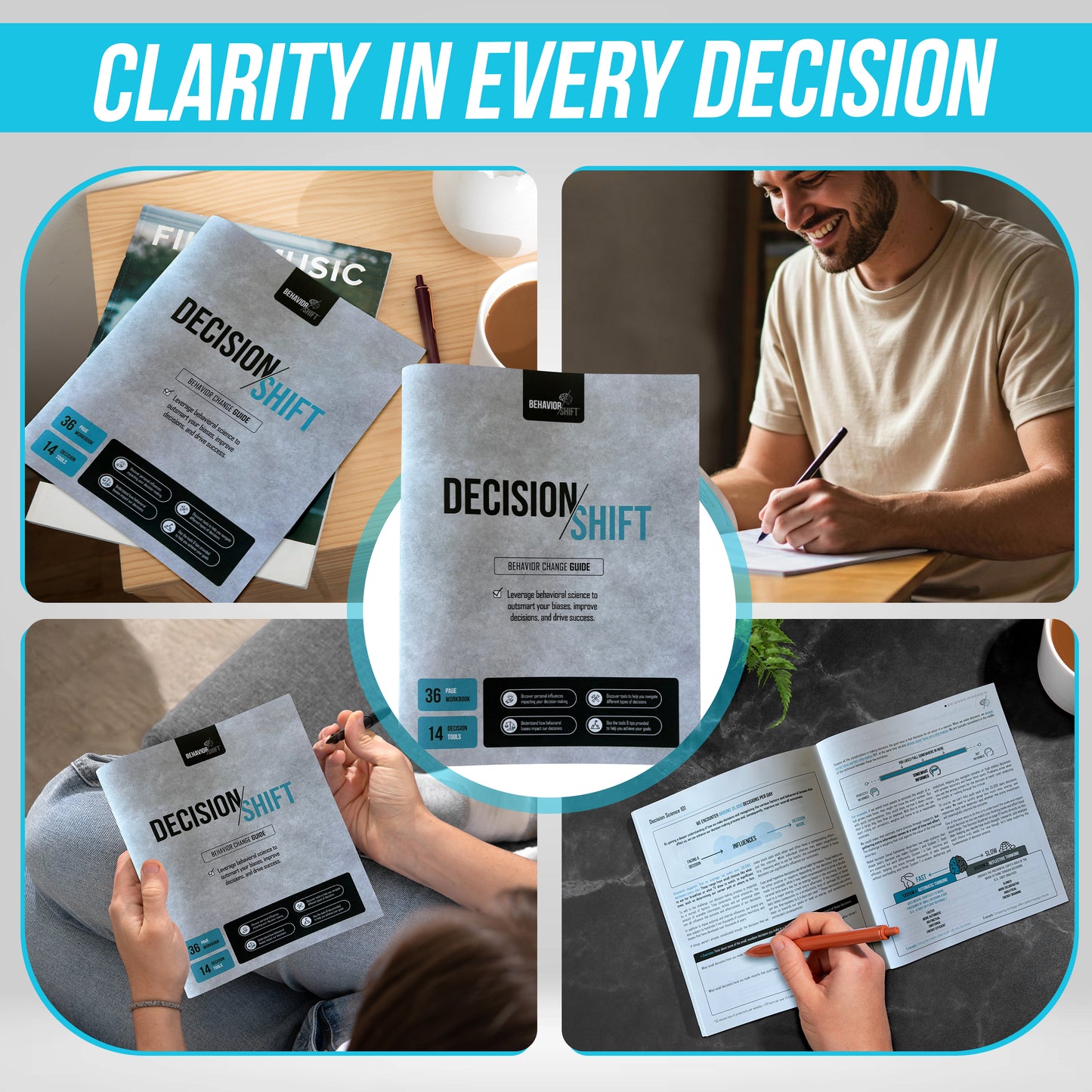 Decision/Shift – A Behavior Change Guide and Workbook and for Smarter Choices - Print Version: FREE SHIPPING