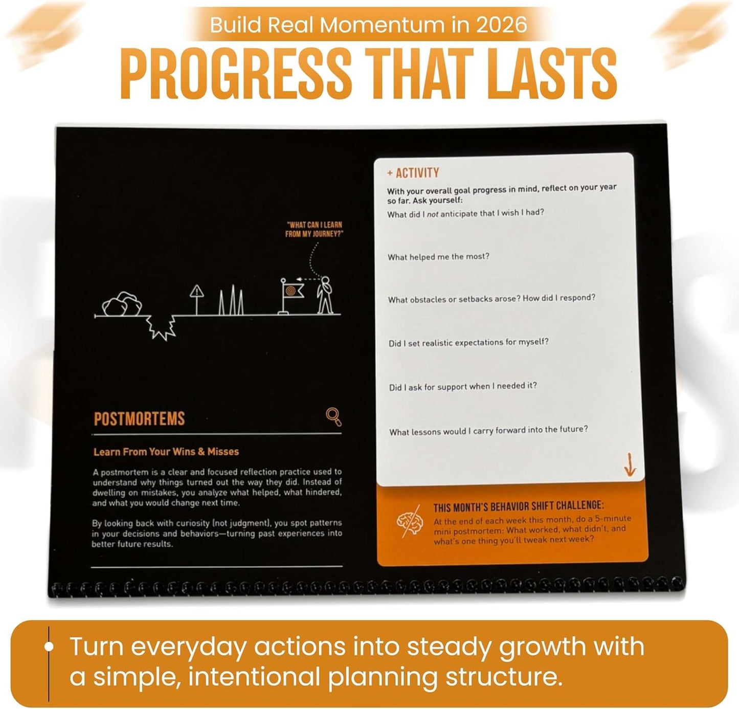 The Behavior Shift 2026 Goals Calendar | 365-Day Life Planner