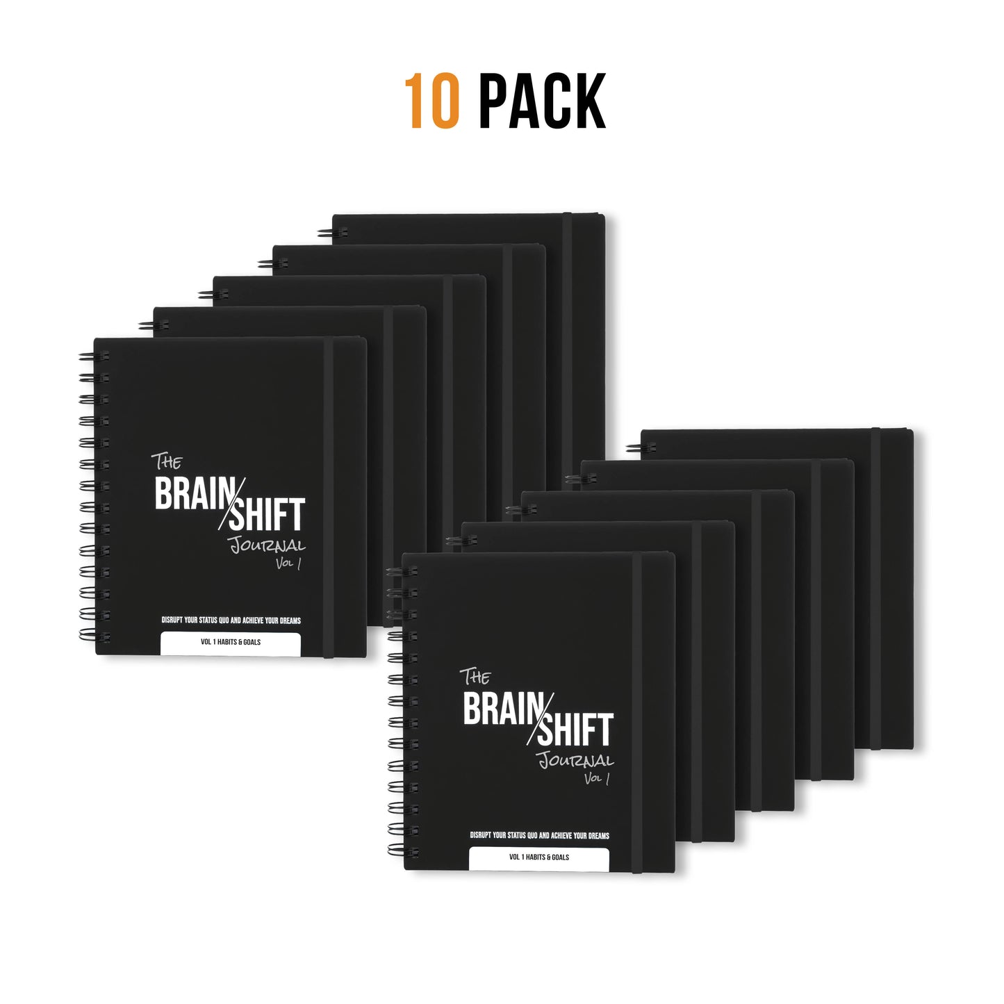 10 Pack Team Bundle & Save | Brain/Shift Journal Habits & Goals (FREE Shipping)
