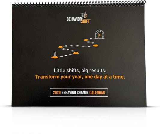 The Behavior Shift 2026 Goals Calendar | 365-Day Life Planner
