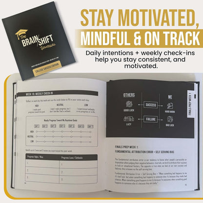 The Brain Shift Journal: College Success Edition | 18 Week Transformational Goal Journal for University & Grad Students