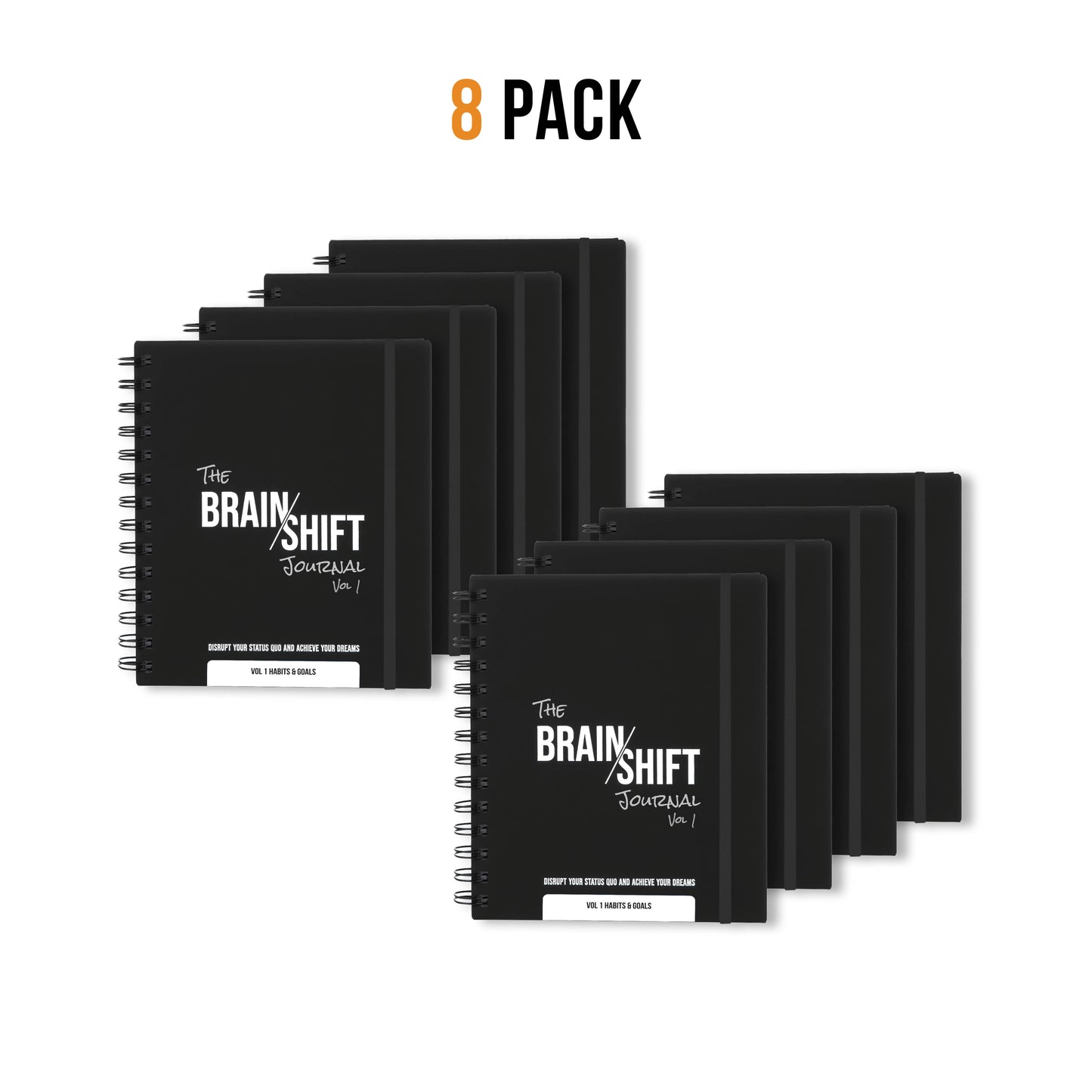 8 Pack Team Bundle & Save | Brain/Shift Journal Habits & Goals (FREE Shipping)