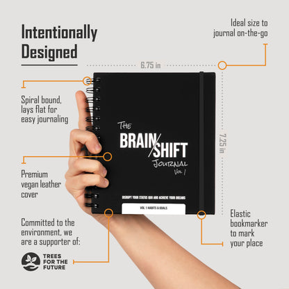 The Brain/Shift Journal: Vol. 1 - HABITS & Goals (FREE Shipping)