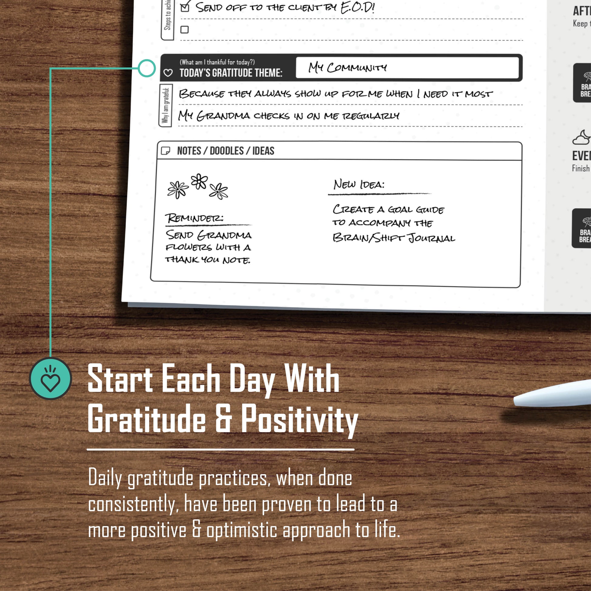 13-week planner designed to help you identify priorities, mitigate cognitive overload, and achieve goals through incremental steps