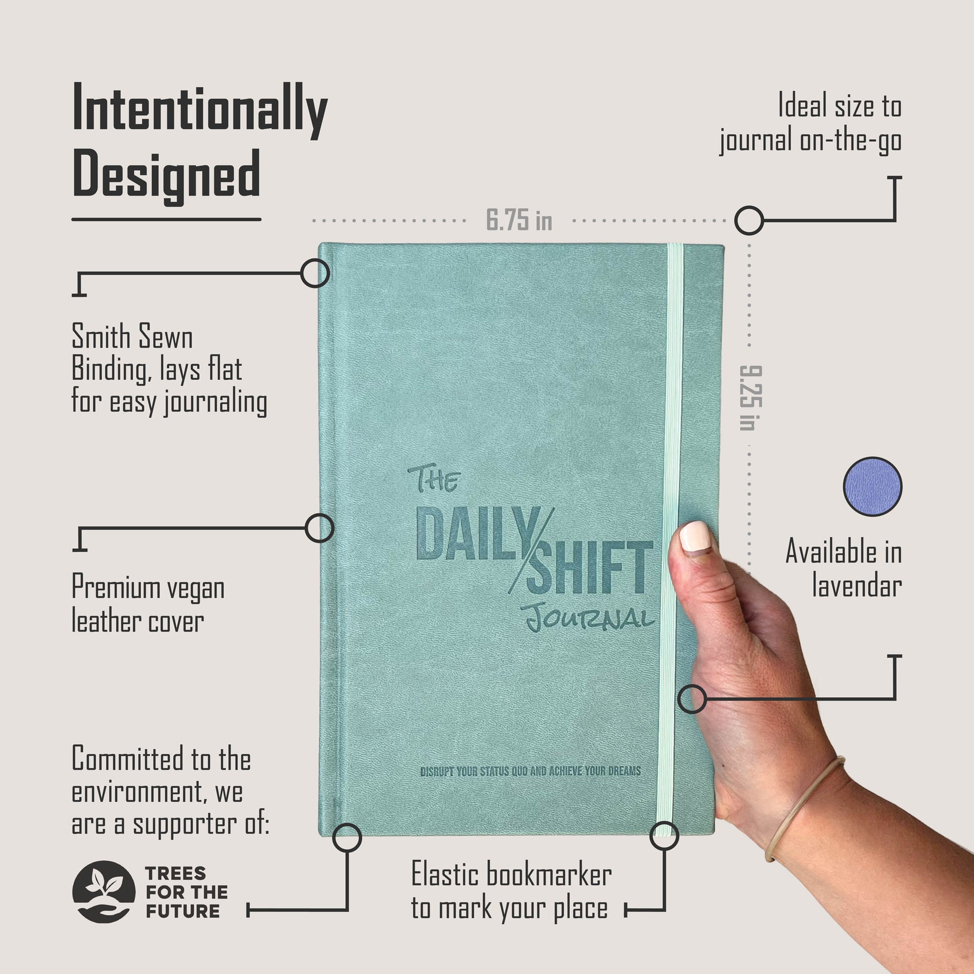 Goal-setting journal for adults seeking personal growth, motivation, and daily progress tracking in a structured format