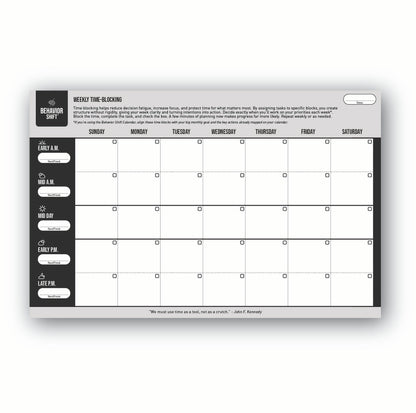 FREE DOWNLOAD - Weekly Time Blocking Tool
