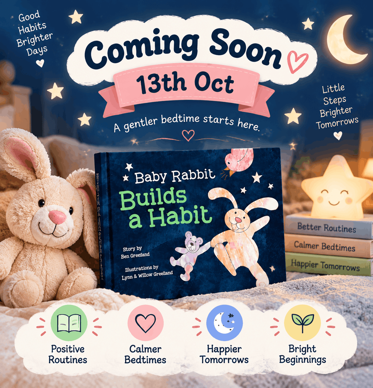 PREORDERS OPEN! Baby Rabbit Builds a Habit