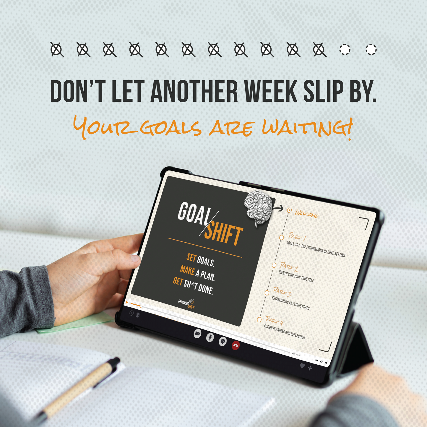 Goal/Shift Video Course: Dream big, achieve bigger! Live with intention.