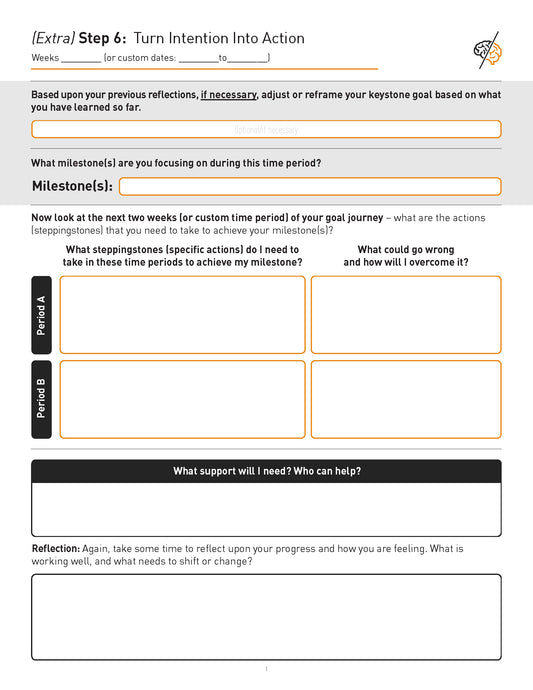 Free Download: Goal Shift - Turn Intention Into Action Printable Sheet
