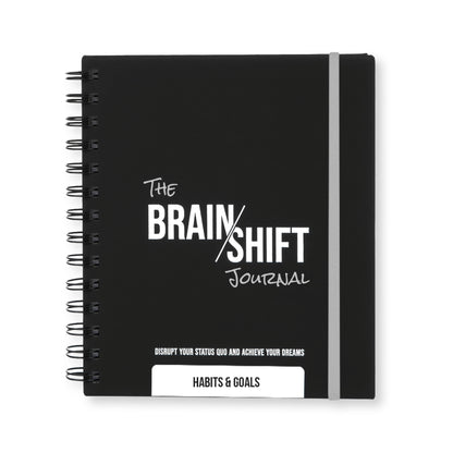 Brain Shift Journal habits goals planner for productivity, behavior change, focus, and neuroscience-based habit tracking.