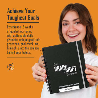 13-week guided journal for adults to build better habits, improve focus, set goals, and boost motivation and discipline.