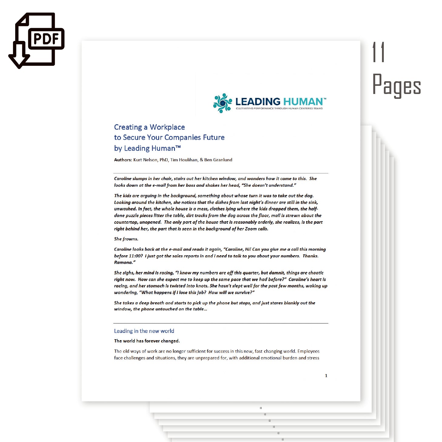 FREE White Paper: How to Create a Workplace to Secure Your Companies Future by Leading Human™