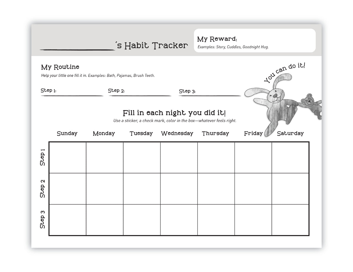 FREE DOWNLOAD - Remy Rabbit's Habit Tracker | Print at Home