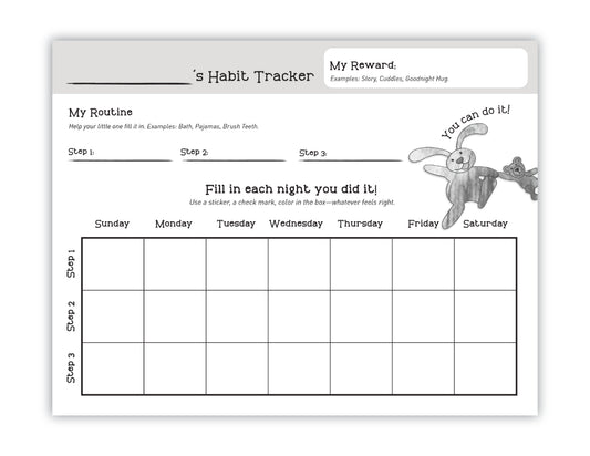 FREE DOWNLOAD - Remy Rabbit's Habit Tracker | Print at Home